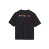 «I Love Techno» bordado, negro 556089TDV201000