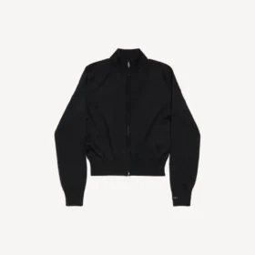 Jersey con cremallera para mujer en negro