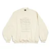 Jersey con el logotipo SS24 y partitura «Beige» 699212TMVO69069