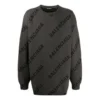 Jersey con logotipo de punto intarsia «Grey» 625970T31781262