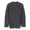 Jersey con logotipo de punto intarsia «Gris oscuro» 623283T15671035