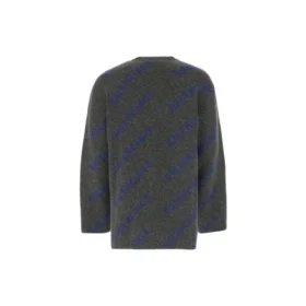 Jersey con logotipo de punto intarsia «Gris oscuro» 623283T15671035