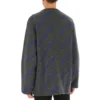 Jersey con logotipo de punto intarsia «Gris oscuro» 623283T15671035