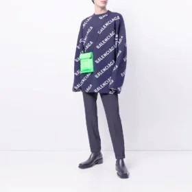 Jersey con logotipo de punto intarsia «Negro» 623283T15674177