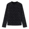 Jersey corto con estampado integral «Negro» 730402TNVQ91073
