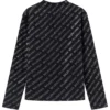 Jersey corto con estampado integral «Negro» 730402TNVQ91073
