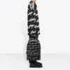 Jersey de algodón de cuello redondo con diseño 3D Scribble «Negro» 625985T31801070