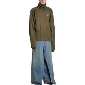 Jersey de calcetines reciclados «Dark Green» 768686T71932525