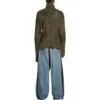 Jersey de calcetines reciclados «Dark Green» 768686T71932525