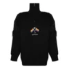 Jersey de cuello alto con cremallera y bandera LGBTQ «Negro» 543766T17621069