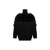 Jersey de cuello alto con cremallera y bandera LGBTQ «Negro» 543766T17621069