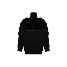 Jersey de cuello alto con cremallera y bandera LGBTQ «Negro» 543766T17621069