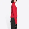 Jersey de cuello alto con estampado acanalado «Red» 662722T32106167