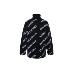 Jersey de cuello alto con estampado de logotipos «Black White» 621018T15674177
