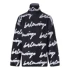 Jersey de cuello alto con logotipo garabateado «Negro» 625927T31801070