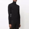 Jersey de cuello alto entallado «Negro» 682003T51751000