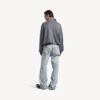 Jersey de cuello alto para hombre en gris jaspeado Jersey de cuello alto para hombre en gris jaspeado