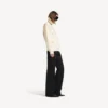 Jersey de cuello alto para mujer, con diseño «del revés», en blanco roto Jersey de cuello alto para mujer, con diseño «del revés», en blanco roto