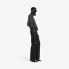 Jersey de cuello alto para mujer, que se lleva al revés, en gris jaspeado oscuro Jersey de cuello alto para mujer, que se lleva al revés, en gris jaspeado oscuro