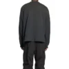 Jersey de cuello redondo con «BB» bordado en la manga «Negro y blanco desgastado» 699191TMVG79034