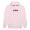 Jersey de cuello redondo con estampado de letras, rosa 578135TIV751900