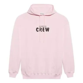 Jersey de cuello redondo con estampado de letras, rosa 578135TIV751900 Jersey de cuello redondo con estampado de letras, rosa 578135TIV751900