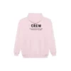 Jersey de cuello redondo con estampado de letras, rosa 578135TIV751900