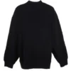 Jersey de cuello redondo con logotipo «B Crest» de estilo deportivo «Negro» 671125TLV60-1000