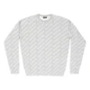 Jersey de cuello redondo con logotipo integral «Gris claro-Blanco» 702952T32331461