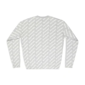 Jersey de cuello redondo con logotipo integral «Gris claro-Blanco» 702952T32331461