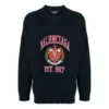 Jersey de cuello redondo con logotipo universitario «Black» 675267T32178065