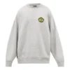 Jersey de cuello redondo deportivo con logotipo B Crest «Gris» 671125TLV601300