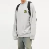 Jersey de cuello redondo deportivo con logotipo B Crest «Gris» 671125TLV601300