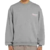 Jersey de cuello redondo para hombre Balenciaga con estampado de letras Micro Mark, gris, 556147TBV141300
