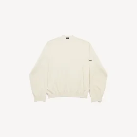 Jersey de cuello redondo para hombre en color crema