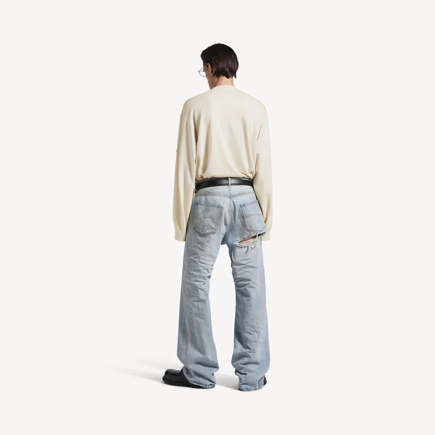 Jersey de cuello redondo para hombre en color crema Jersey de cuello redondo para hombre en color crema