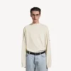 Jersey de cuello redondo para hombre en color crema Jersey de cuello redondo para hombre en color crema