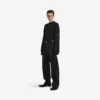 Jersey de cuello redondo para hombre en negro Jersey de cuello redondo para hombre en negro