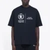 Jersey de cuello redondo y manga corta para hombre Balenciaga x WFP 1.ª generación con estampado del logotipo, negro 612966THV841000