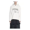 Jersey de hombre Balenciaga x RuPaul Crossover FW21 con estampado de letras, blanco cremoso 670946TLV569057