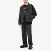 Jersey de manga corta con estampado multilingüe para hombre, negro 612966TJVI32771