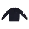 Jersey de punto con cuello en V desgastado «Navy» 696091T16420414