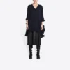 Jersey de punto con cuello en V desgastado «Navy» 696091T16420414