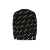 Jersey de punto con logotipo en letra cursiva por toda la prenda «Negro» 646493T41121070