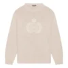 Jersey de punto de cuello redondo con logotipo de corona de laurel de BB «Beige» 664369T32119028