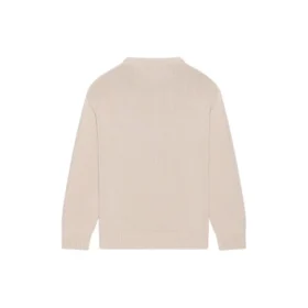 Jersey de punto de cuello redondo con logotipo de corona de laurel de BB «Beige» 664369T32119028