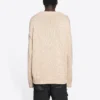 Jersey de punto de cuello redondo con logotipo de corona de laurel de BB «Beige» 664369T32119028