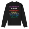 Jersey de punto de cuello redondo «Negro multicolor» 646491T15952771
