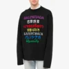 Jersey de punto de cuello redondo «Negro multicolor» 646491T15952771