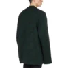 Jersey de punto de lana con cuello redondo y logotipo integral «Dark Green» 657400T15673050